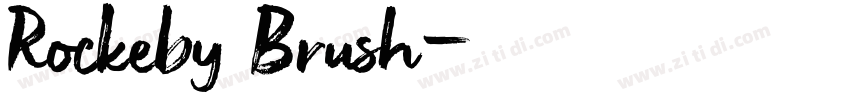 Rockeby Brush字体转换
